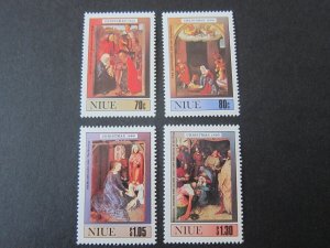 Niue 1990 Sc 589-92 Christmas Religion set MNH