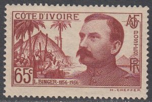 Ivory Coast 159 MVLH CV $0.35