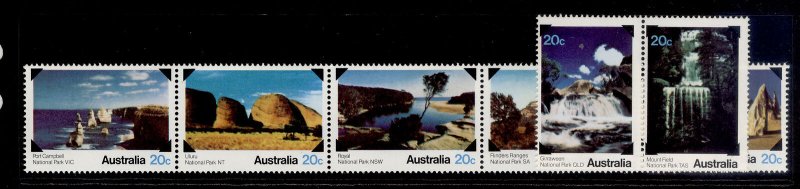 AUSTRALIA QEII SG708-714, 1979 national parks set, NH MINT.