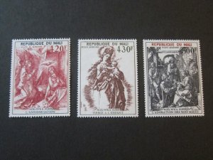 Mali 1978 Sc 348-50 Christmas Religion set MNH