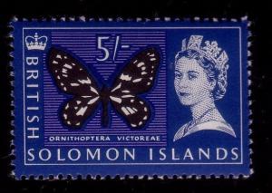 SOLOMON IS 1965 5/- Butterfly MNH..........................................43241