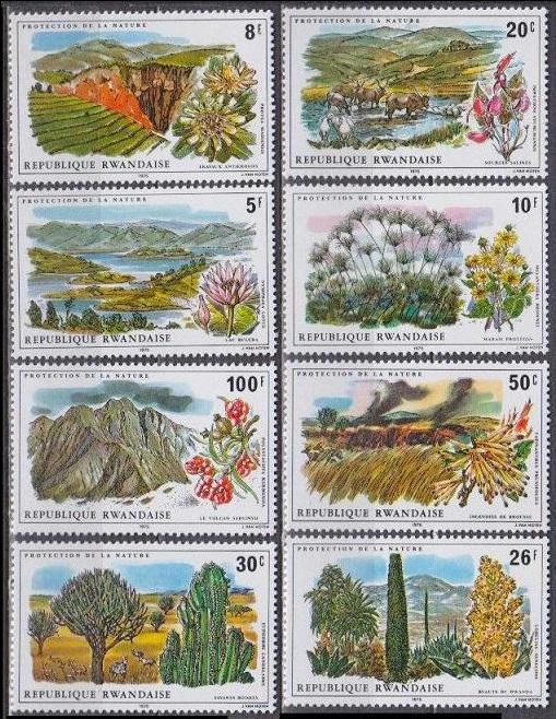 1975 Rwanda 744-751 Flowers 5,00 €