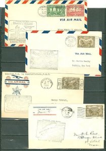 CANADA 1929  (4) HISTORIC AND FIRST FLIGHT COVERS...FREE SHIPPING TO US & CANADA