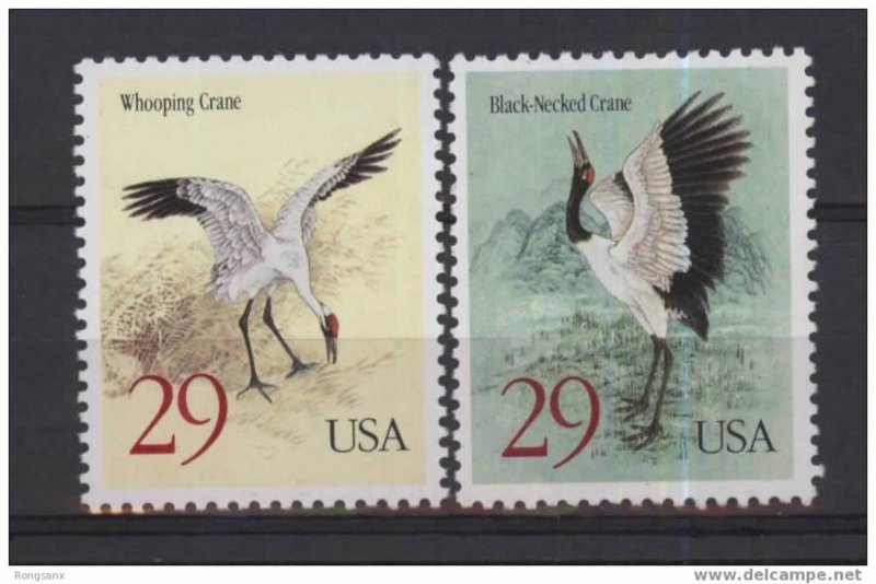 1994 US Cranes(Joint Issued by China and U.S.A) 2V STAMP