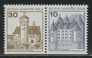 Germany Berlin Scott # 9N394, 9N391, mint nh, se-tenant, Mi # W66