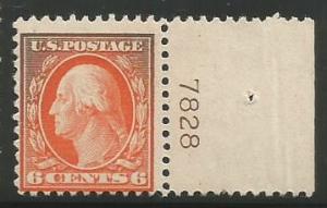 U.S. Scott #506 Stamp - Mint NH Plate Number Single