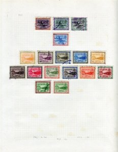 SAUDI ARABIA; 1964 early Oil & Airmail issues fine used lot on page