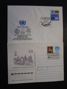 Latvia 5 First Day Covers / Light Corner Creases from Mounting (II) - M22