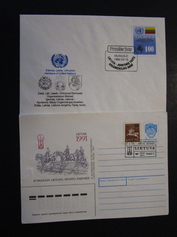 Latvia 5 First Day Covers / Light Corner Creases from Mounting (II) - M22