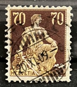 Switzerland #141 Used- SCV=$27.50