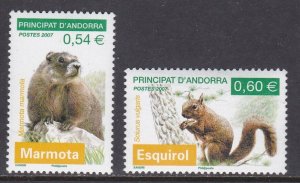 Andorra (French), Fauna, Animals MNH / 2007