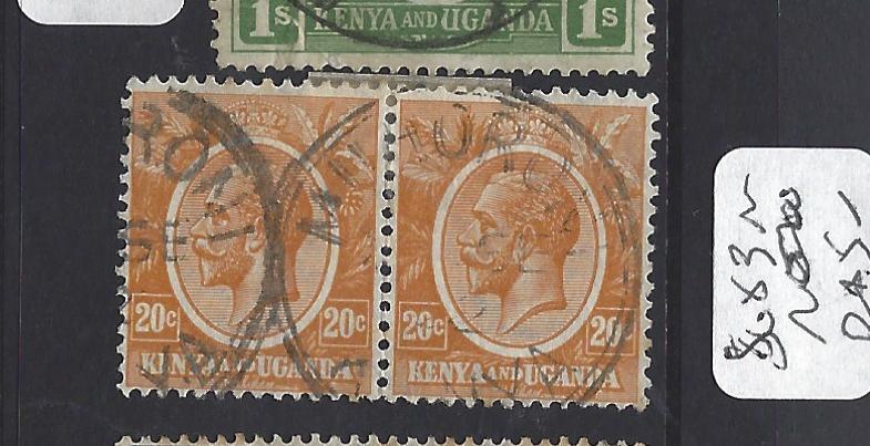 KENYA AND UGANDA  (P2510B) KGV 20  C SG 83    PR MORIJA   CDS  VFU