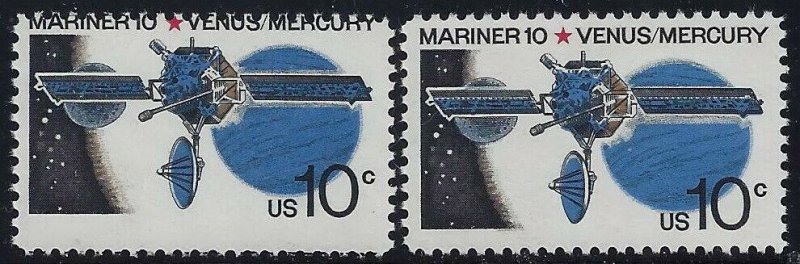 1557 Misperf Error / EFO Mariner 10 Venus/Mercury Space Mint NH