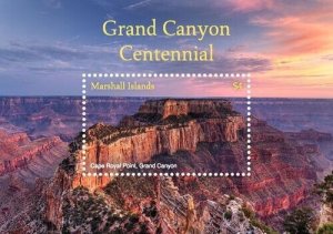 Marshall Islands 2018 - Grand Canyon Centennial S/S - Scott #1180 MNH