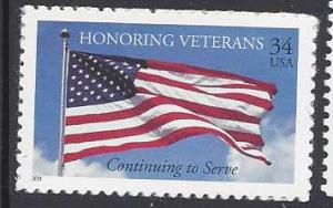 Catalog # 3508 Honoring Veterans Continuing to Serve Single 34 cent Stamp