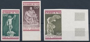 [Hip1447] Mali 1973 : Statues Good set very fine MNH stamps Imperf