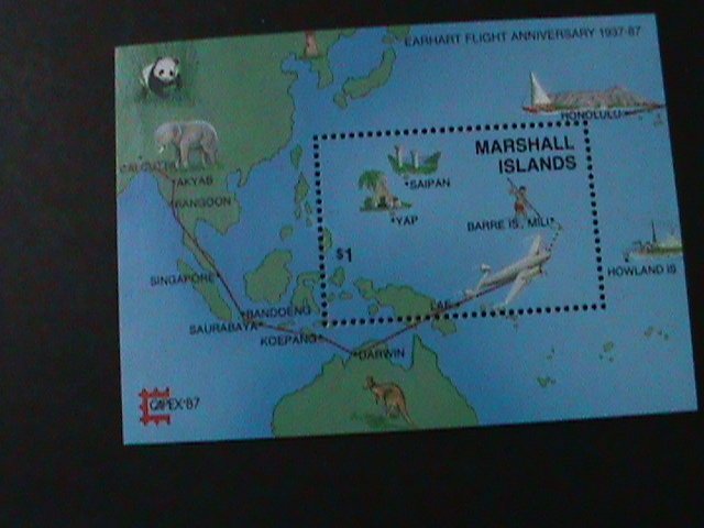 ​MARSHALL ISLANDS-1987-SC#142- CAPEX'87 WORLD STAMPS SHOW-MNH S/S-VERY FINE