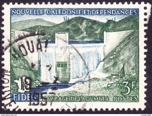 NEW CALEDONIA 1956 3f Dark Blue & Green Economic and Social Development Fund ...