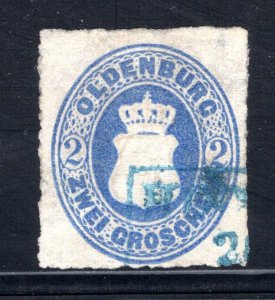 Oldenburg #19, Used  VF.  CV $50.00   ...  4770023