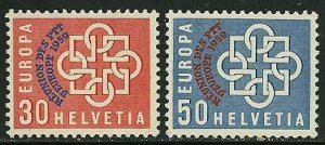 Switzerland # 376-77, Mint Hinge.