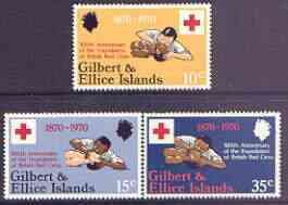 GILBERT & ELLICE IS. - 1970 - Red Cross Centenary - Perf 3v Set - MNH