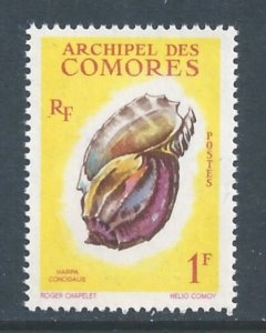 Comoro Islands #49 NH 1fr Harpa Conoidalis