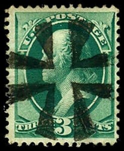 U.S. BANKNOTE CANCELS 158  Used (ID # 42418)