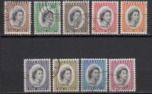 Grenada - 1953 QEII set to 12c Sc# 171/179 (60N)