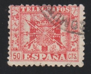 Spain TE84 - Coat of Arms - Telegraph stamp