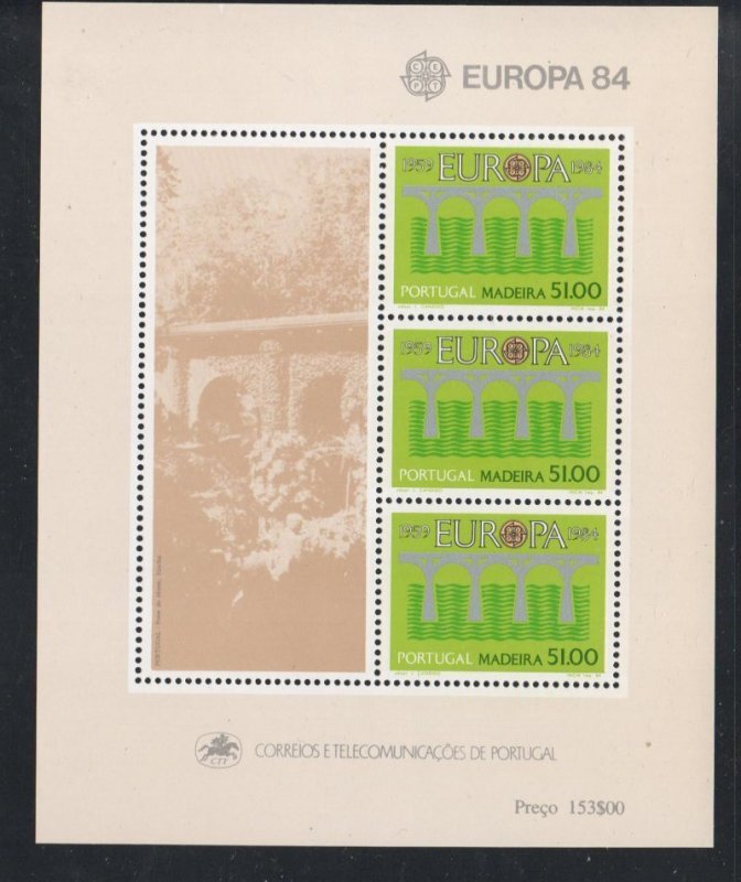 Portugal  Madeira Sc 94a 1984  Europa stamp sheet mint NH