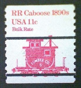 United States, Scott #1905a, used(o), 1984,  Caboose of 1890s  11¢