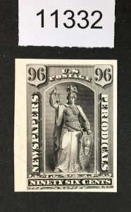 MOMEN: US STAMPS # PR23TC4a ATLANTA PLATE BLACK PROOF ON CARD $55 LOT #11332