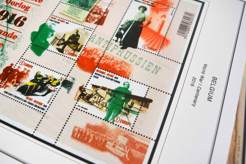 COLOR PRINTED BELGIUM 2011-2020 STAMP ALBUM PAGES (145 illustrated pages)