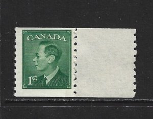 CANADA - #295 - 1c KING GEORGE VI COIL END MLH