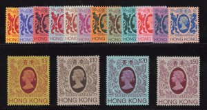 Hong Kong Sc #388-403 (1982) 10c to $50 Queen Elizabeth II Set Mint VF NH 