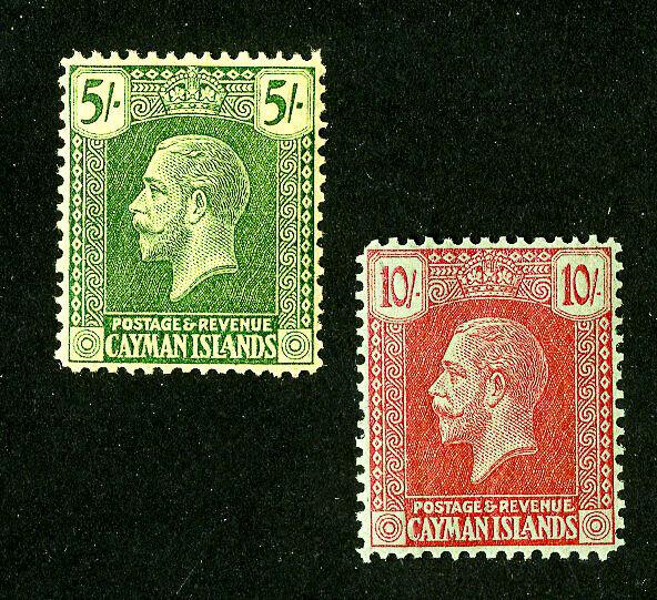 Cayman Islands Stamps # 62-3 VF OG NH Set of 2 Scott Value $200.00