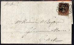 Great Britain 1841 entire Rathkeale to Cork bearing 1d re...