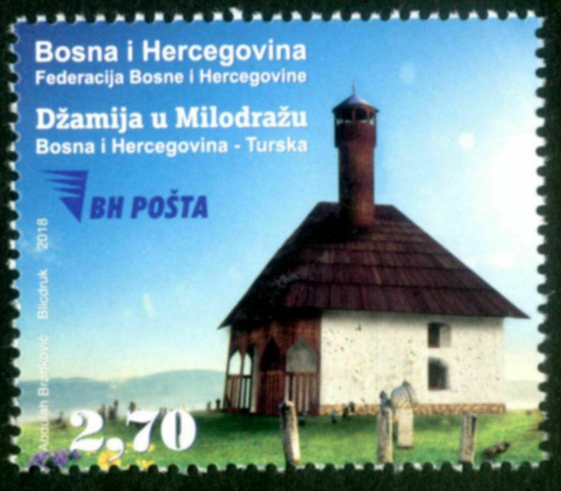 TURKEY / BOSNIA&HERZEGOVINA 2018 -  JOINT STAMP (BOSNIA VERSION), MNH