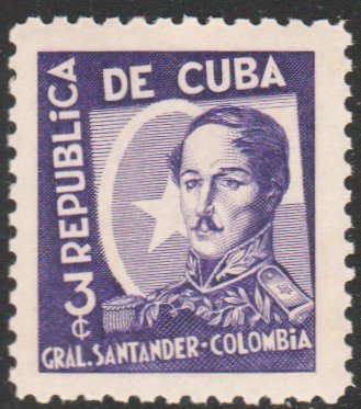 1937 Cuba Stamps  Sc 345 Colombia General Santander  MNH