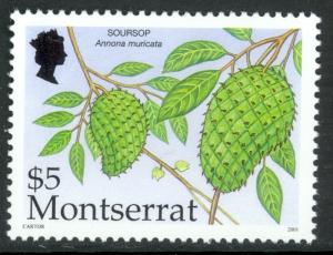 MONTSERRAT 2001 $5.00 SOURSOPS FRUIT Issue Scott No. 1054 MNH