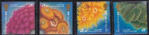 Hong Kong Scott 708-711 Coral set MNH**