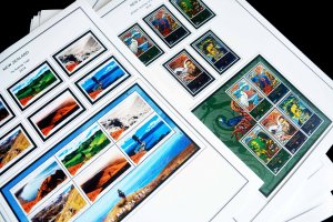 COLOR PRINTED NEW ZEALAND 2016-2020 STAMP ALBUM PAGES (103 illustrated pages)