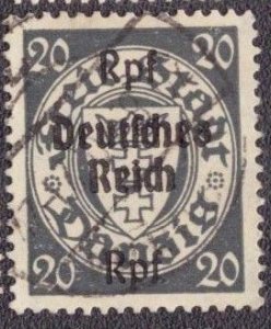 Danzig - 243 1937 Used