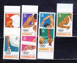 Dominica 478-484 Set MNH Sports, Olympics (A)
