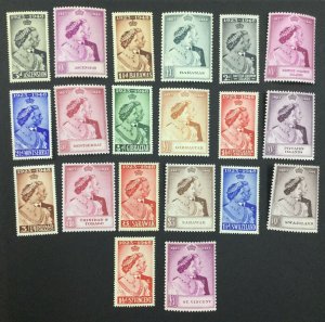 MOMEN: BRITISH COLONIES 1948 SILVER WEDDING 10 SETS MINT OG NH LOT #64736
