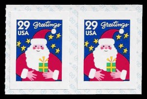 PCBstamps   US #2873v Coil Pair 58c(2x29c) Santa Claus, MNH, (2)