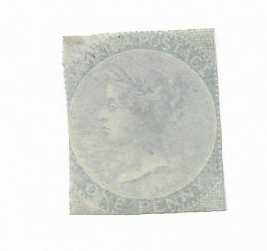 Jamaica #1c Trimmed Perfs - MH - Stamp CAT VALUE $77.50