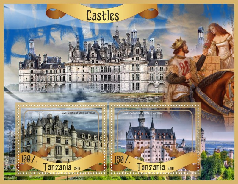 Stamps. Architecture Castles 2016 year 8 sheets perforated MNH**