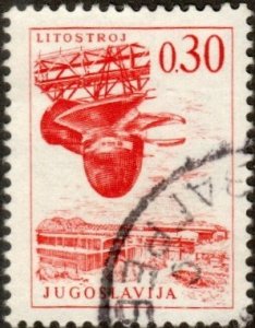 Yugoslavia 834 - Used - 30p Turbine (1966) (cv $0.50)