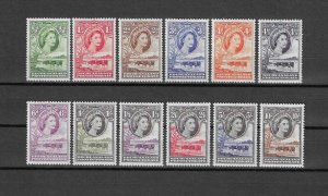 BECHUANALAND 1955/8 SG 143/53 MNH Cat £100